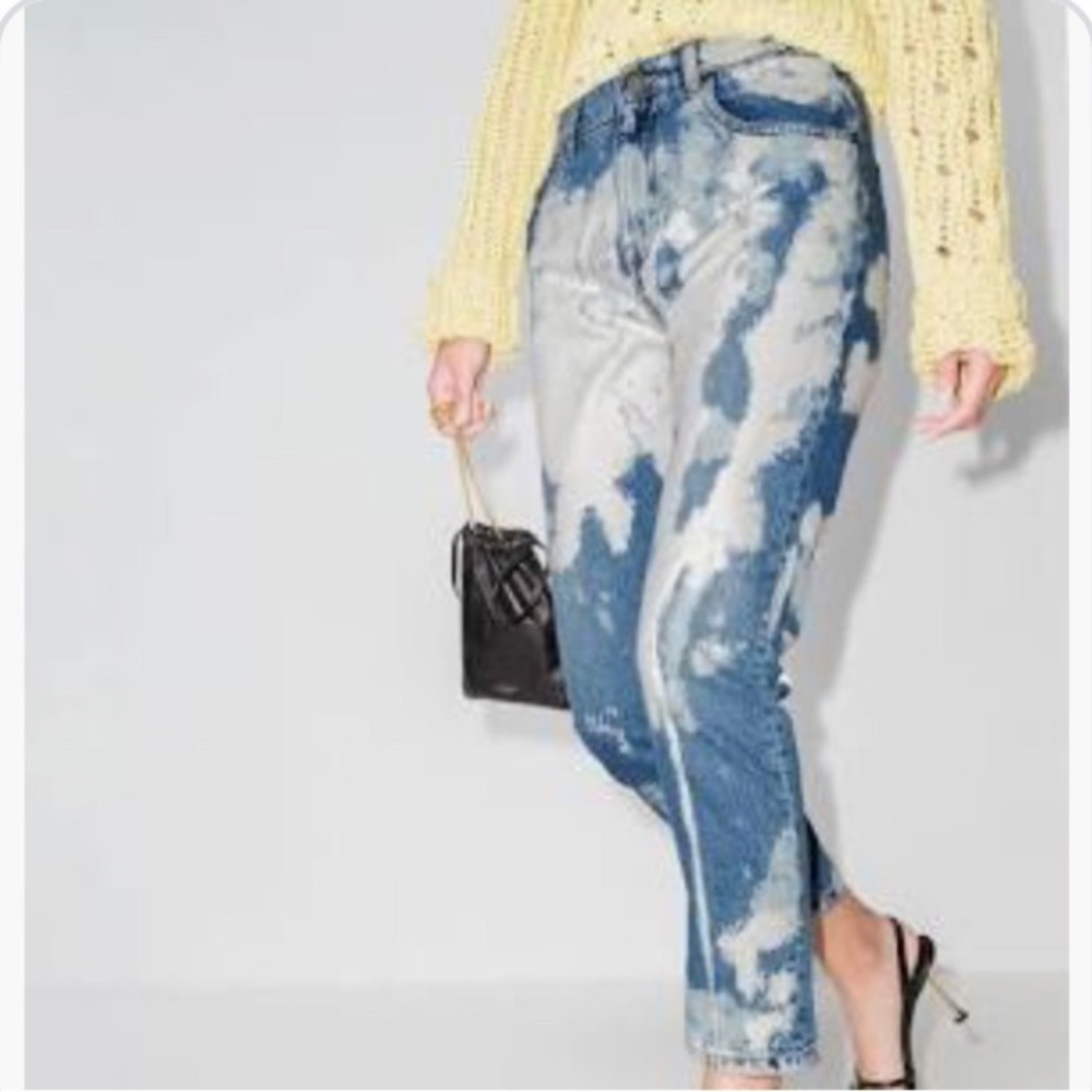 3x1 acid wash denim jeans